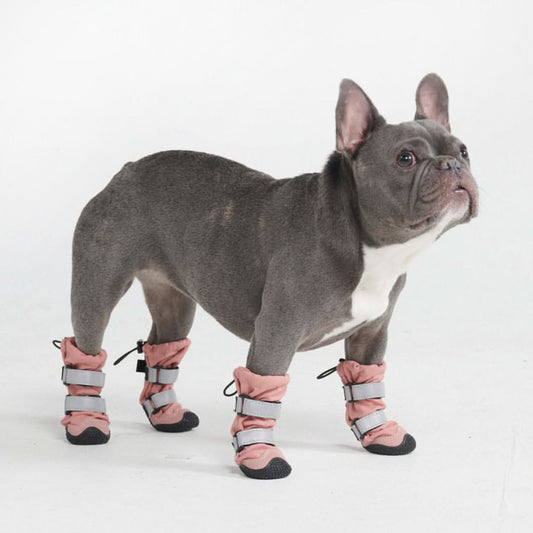 Dog Rainboots, Waterproof Dog Shoes - Pink
