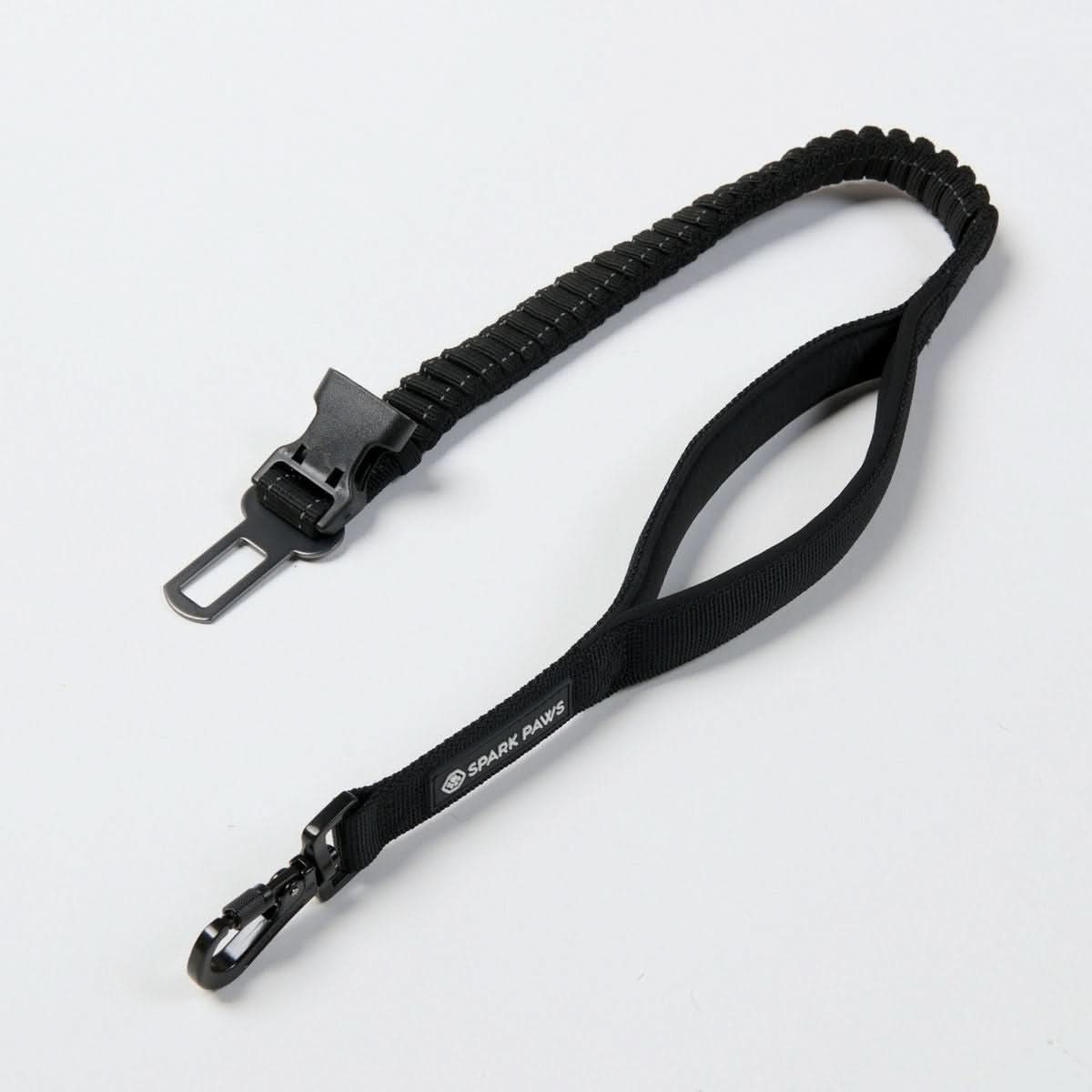 Multipurpose Seatbelt Handsfree Leash & Poop Bag Holder Set - Black
