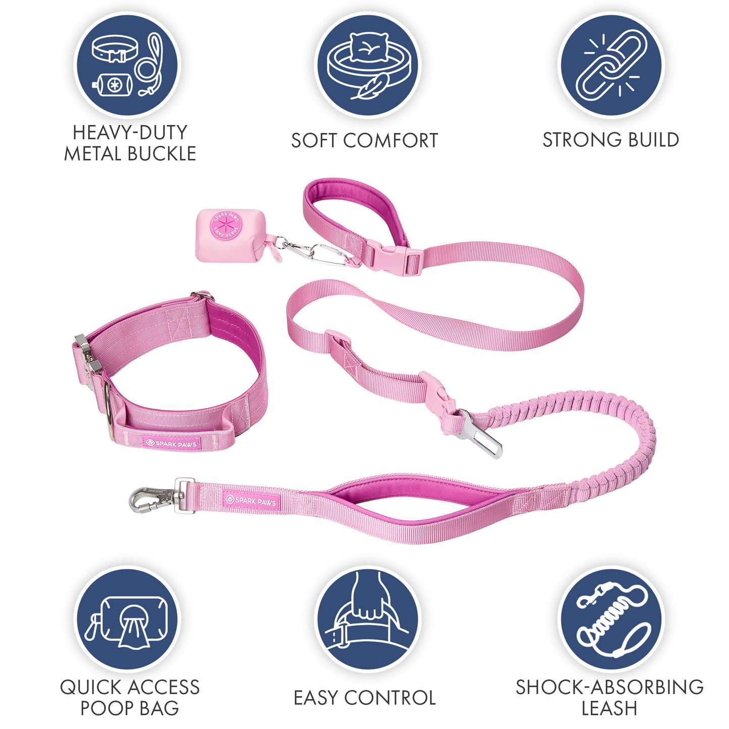 Pink Collar||size:XS,S,M,L