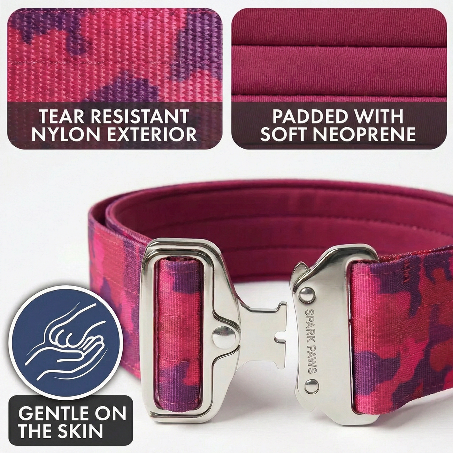 Fuchsia Camo Collar