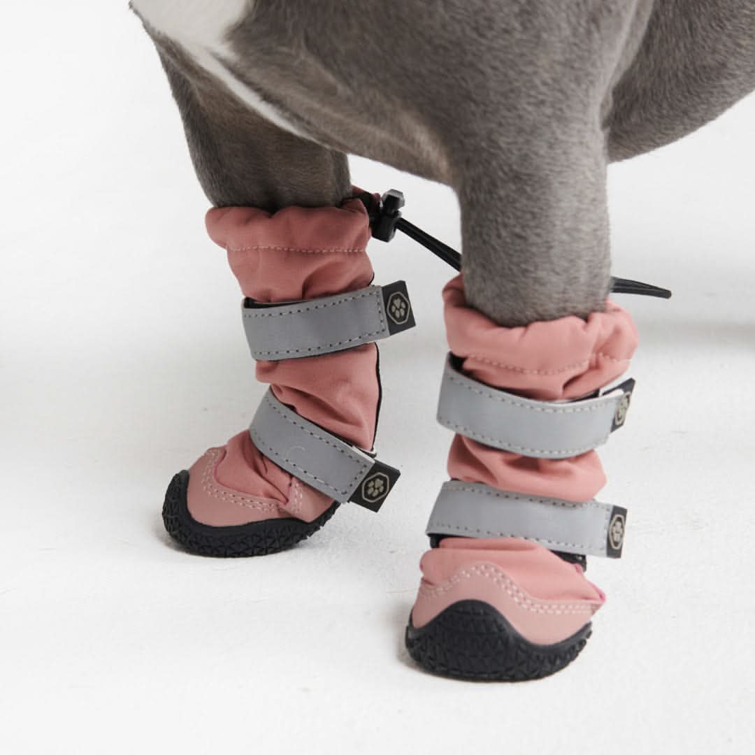 Dog Rainboots, Waterproof Dog Shoes - Pink